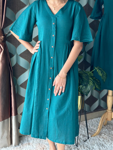 JAAN Emerald Green Midi Dress