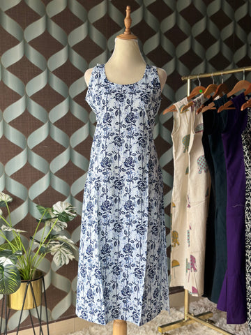 Rose Indigo Blue Kurta Top