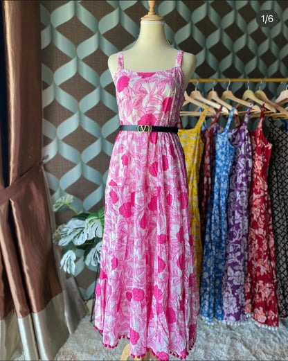 Rose Pink Summer Dress