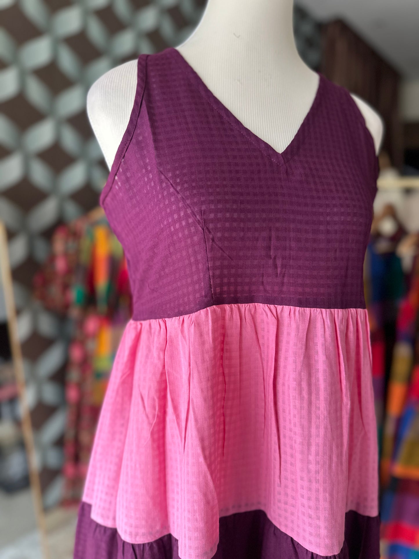 Pinkopurple Tier Dress
