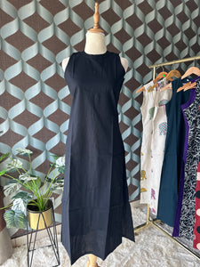 Classic Black Halter Neck Kurta Top