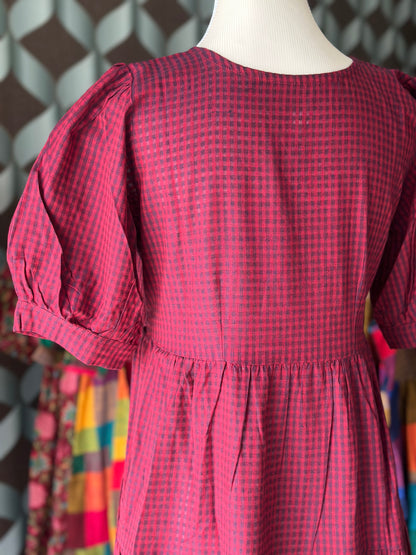 Ruby Red Plaid Dress