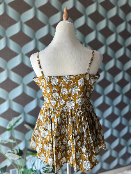 Yellow Tamarai Strap Top