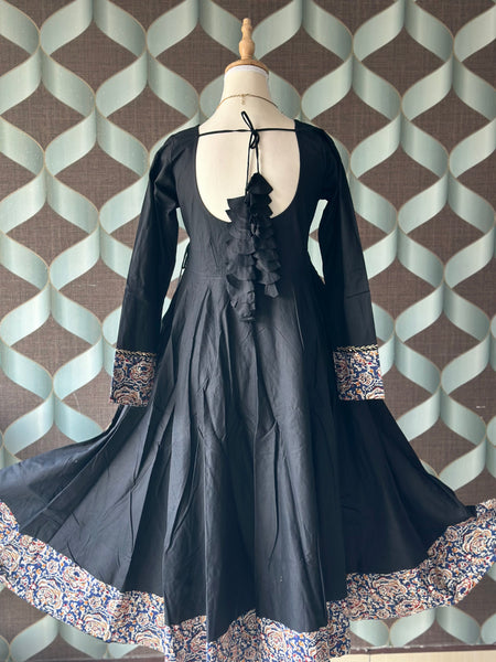 Classic Black Kalamkari Anarkali