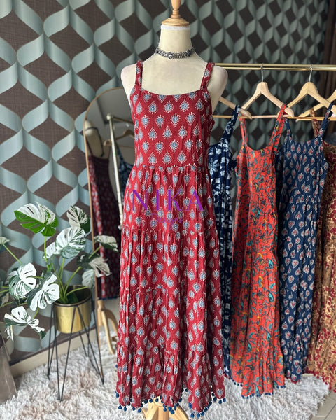 Maroon Summer Dress