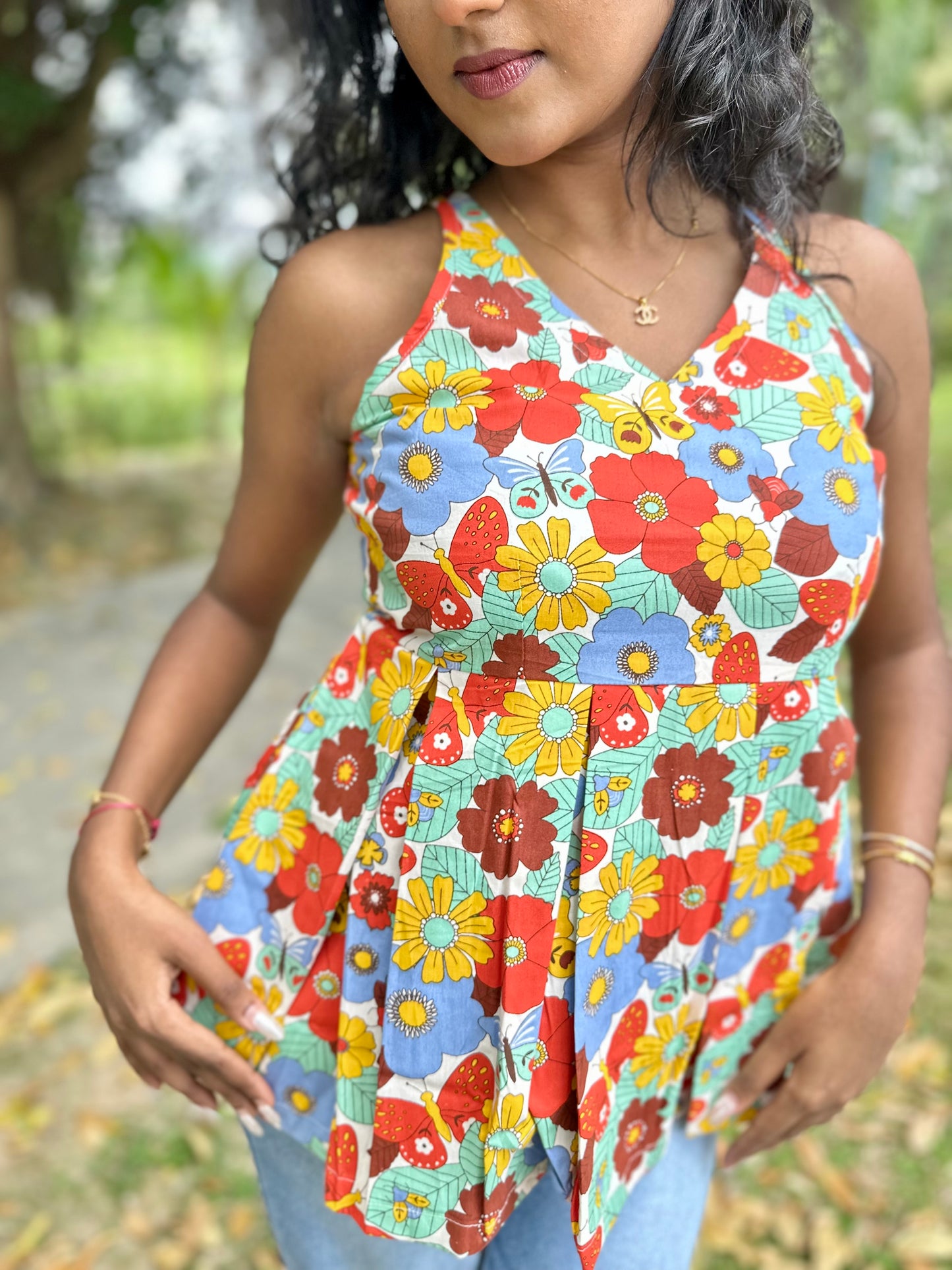 Summer Garden Short Top