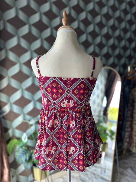 Rangoli Strap Top