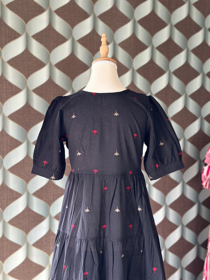 Classic Black Tier Dress