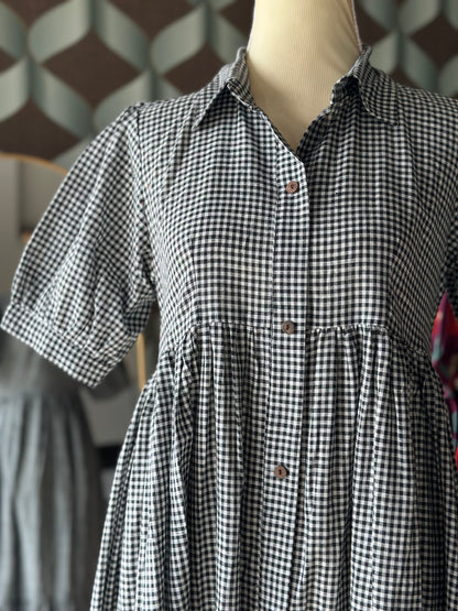 Gingham Midi Dress