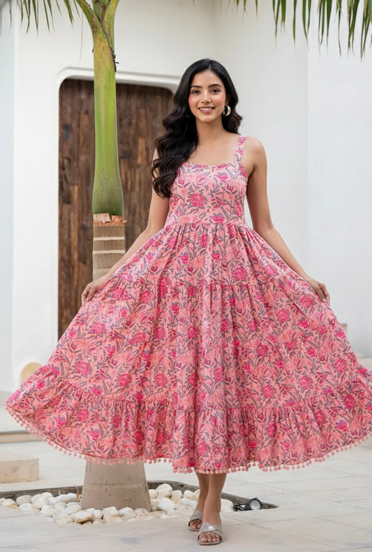 Sweet Pink Summer Dress