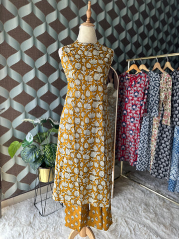 Yellow Tamarai Halter Neck Viva Set