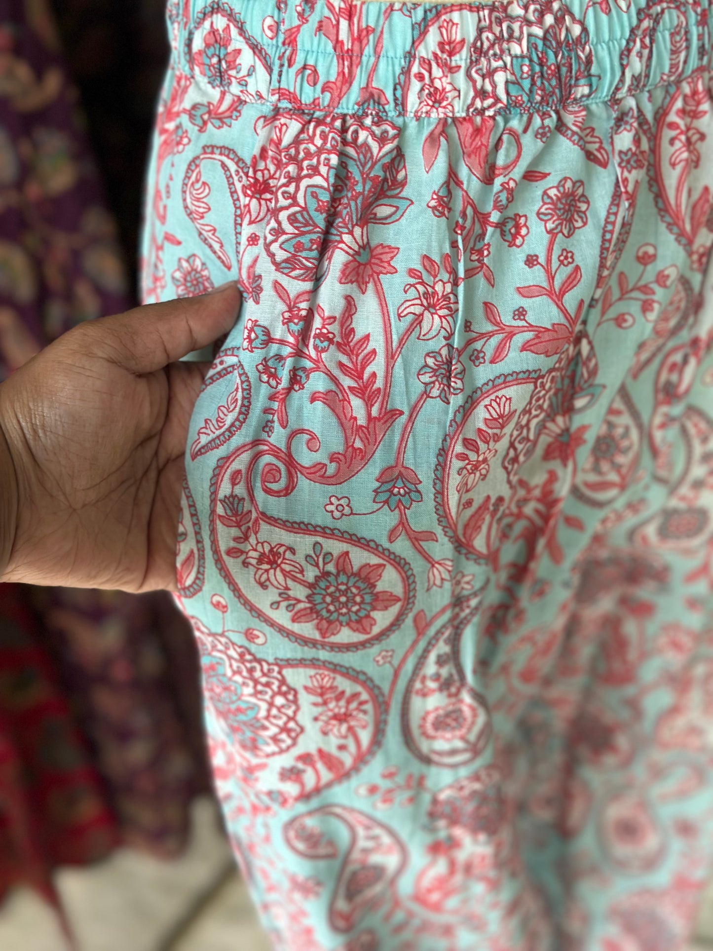 Pastel Mint Blue Halter Neck Viva Set