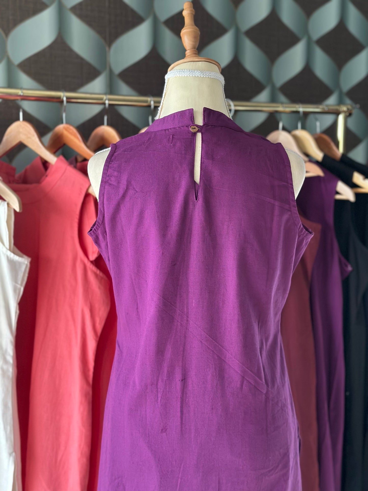 Royal Purple Halter Neck Viva Set