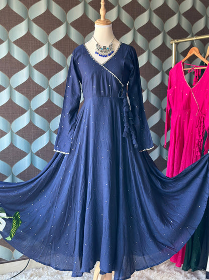Navy Blue ZAARA Festive Anarkali