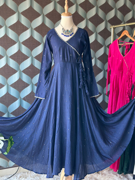Navy Blue ZAARA Festive Anarkali