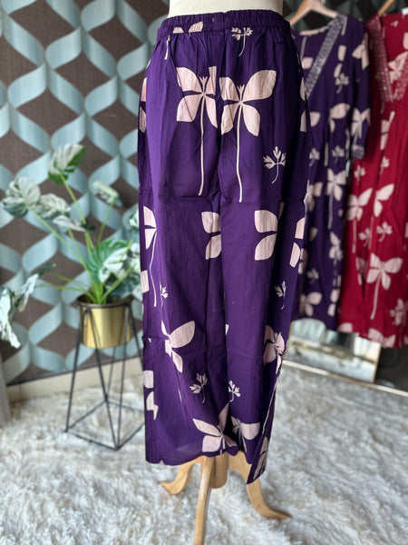 Violet Bloom Cotton Set