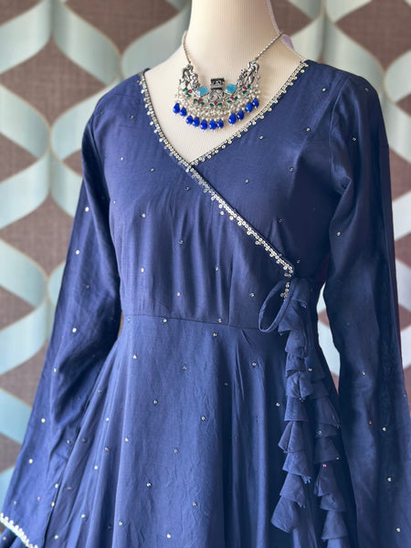 Navy Blue ZAARA Festive Anarkali