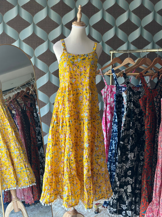 Lemon Yellow Summer Dress