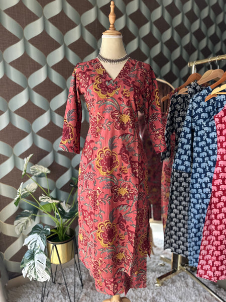 Pink Multicolor Floral Set