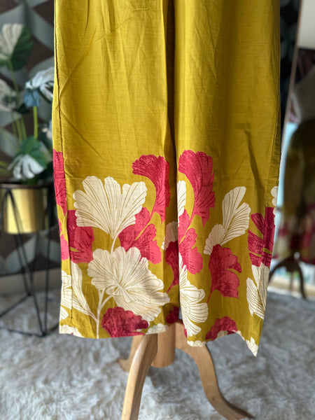 Yellow Floral Co-Ord Set