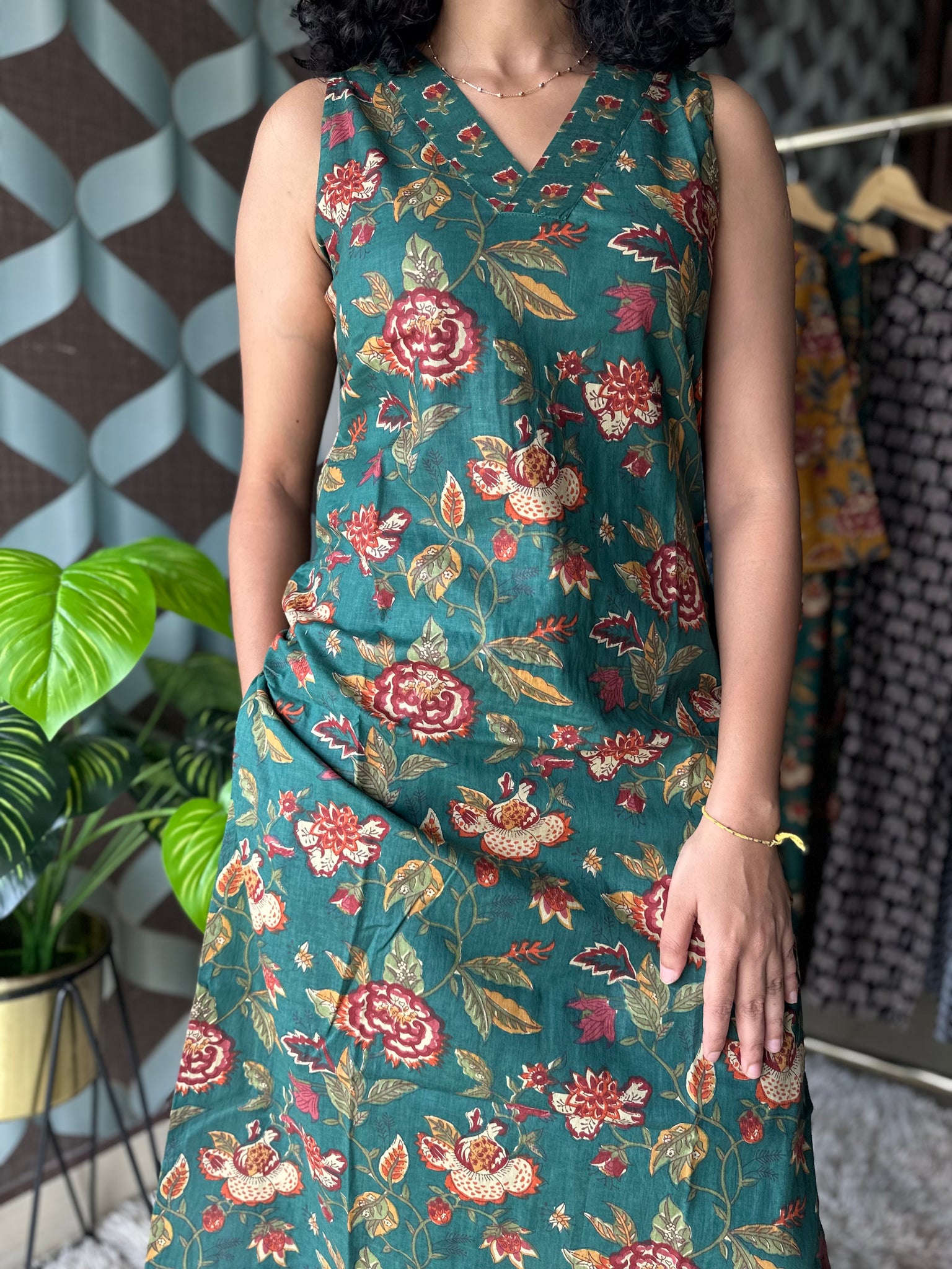 Floral Green Cotton Set