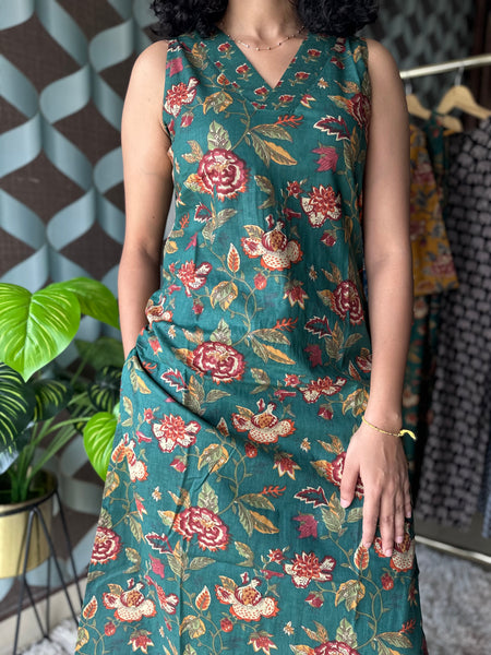 Floral Green Cotton Set
