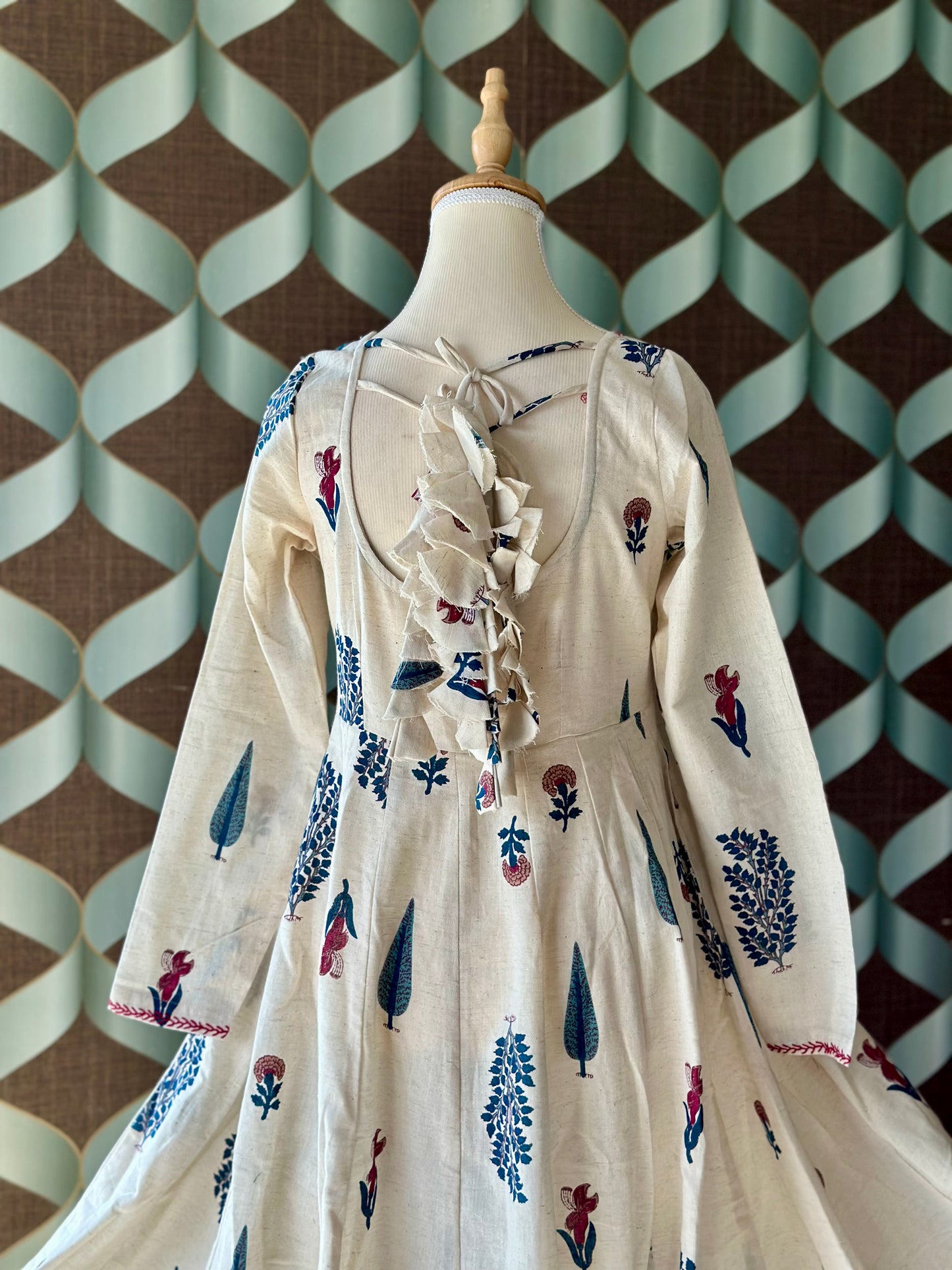 Vrinda Floral Cotton Anarkali
