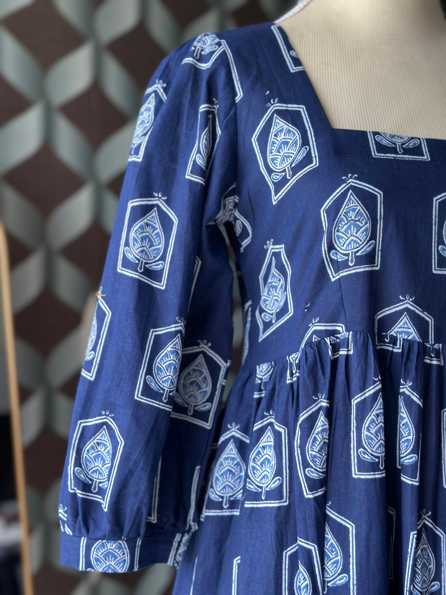 Indigo Blue Midi Dress