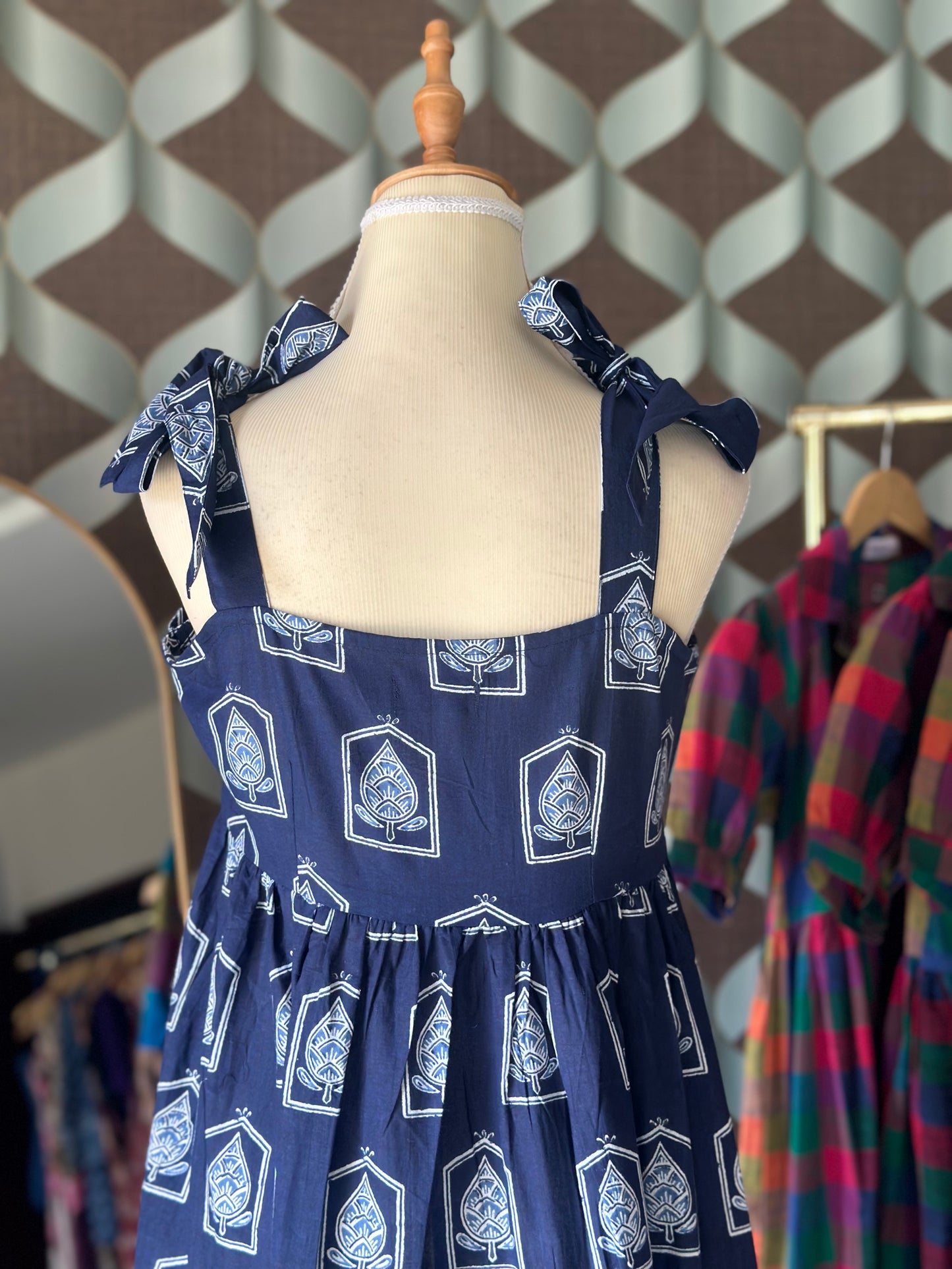 Indigo Blue Strap Dress
