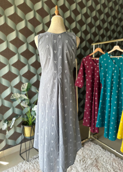 Leyla Paste Grey A-line Top
