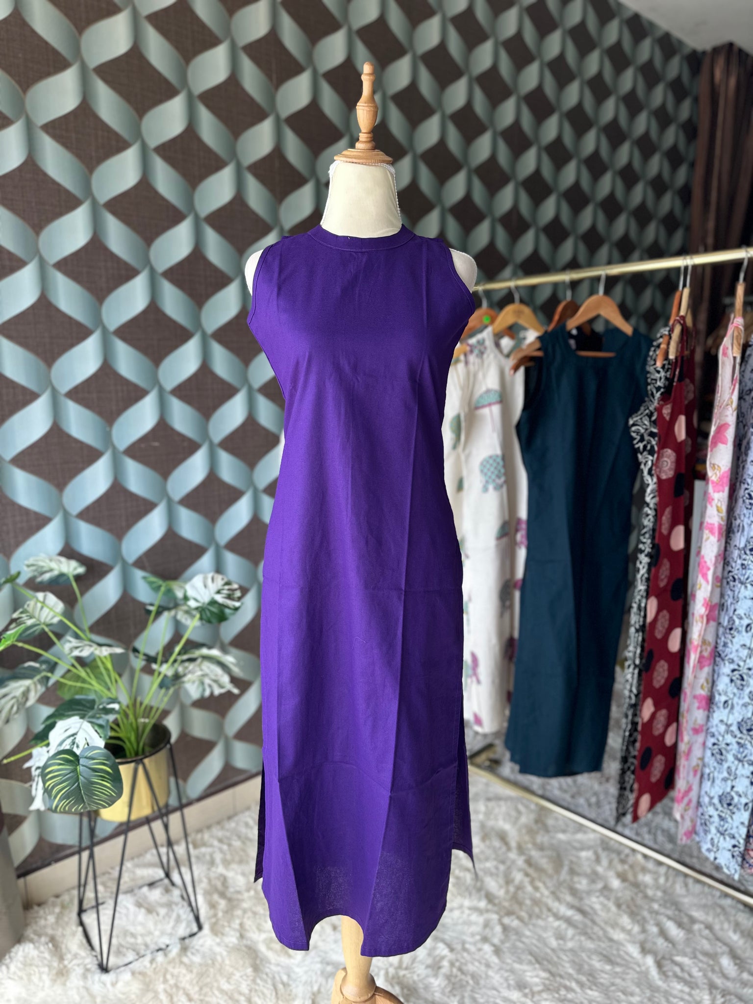 Vibrant Purple Kurta Top