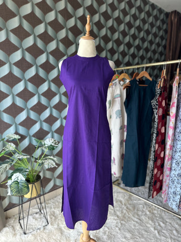 Vibrant Purple Kurta Top