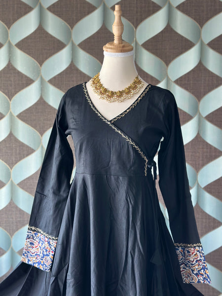 Classic Black Kalamkari Anarkali