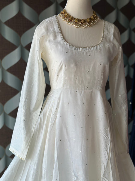 Ivory White ZAARA Festive Anarkali