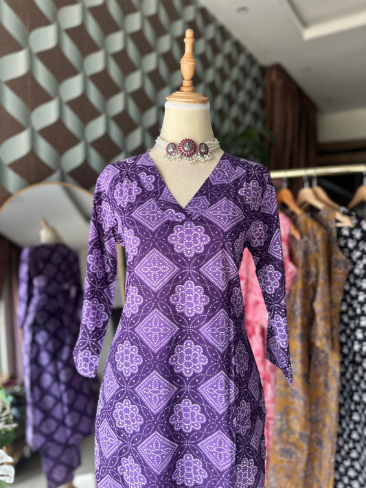 Bhandini Purple ViVa Set