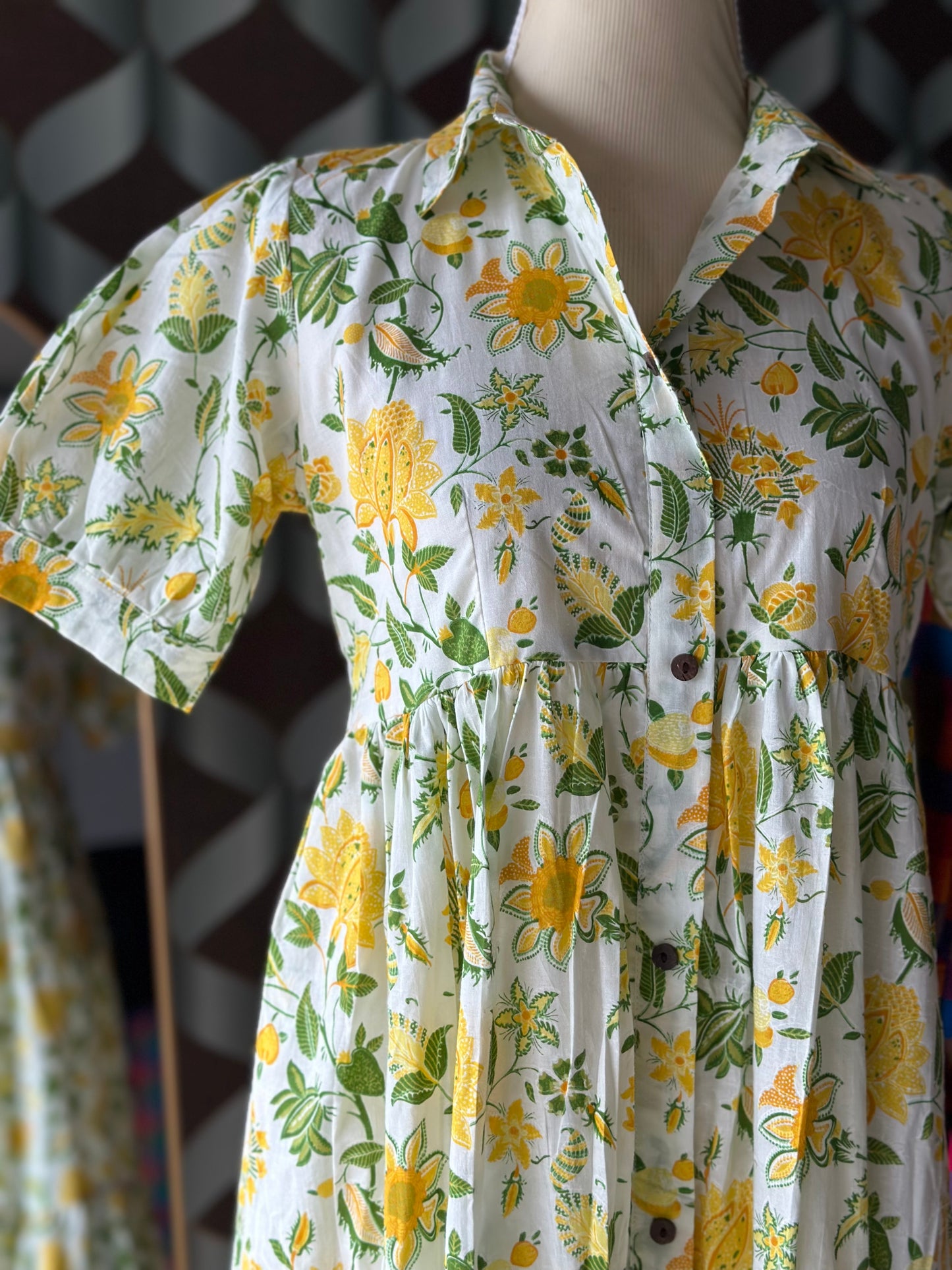 Floral Dove Summer Midi Dress