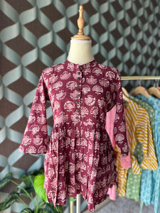 Burgundy Cotton Top
