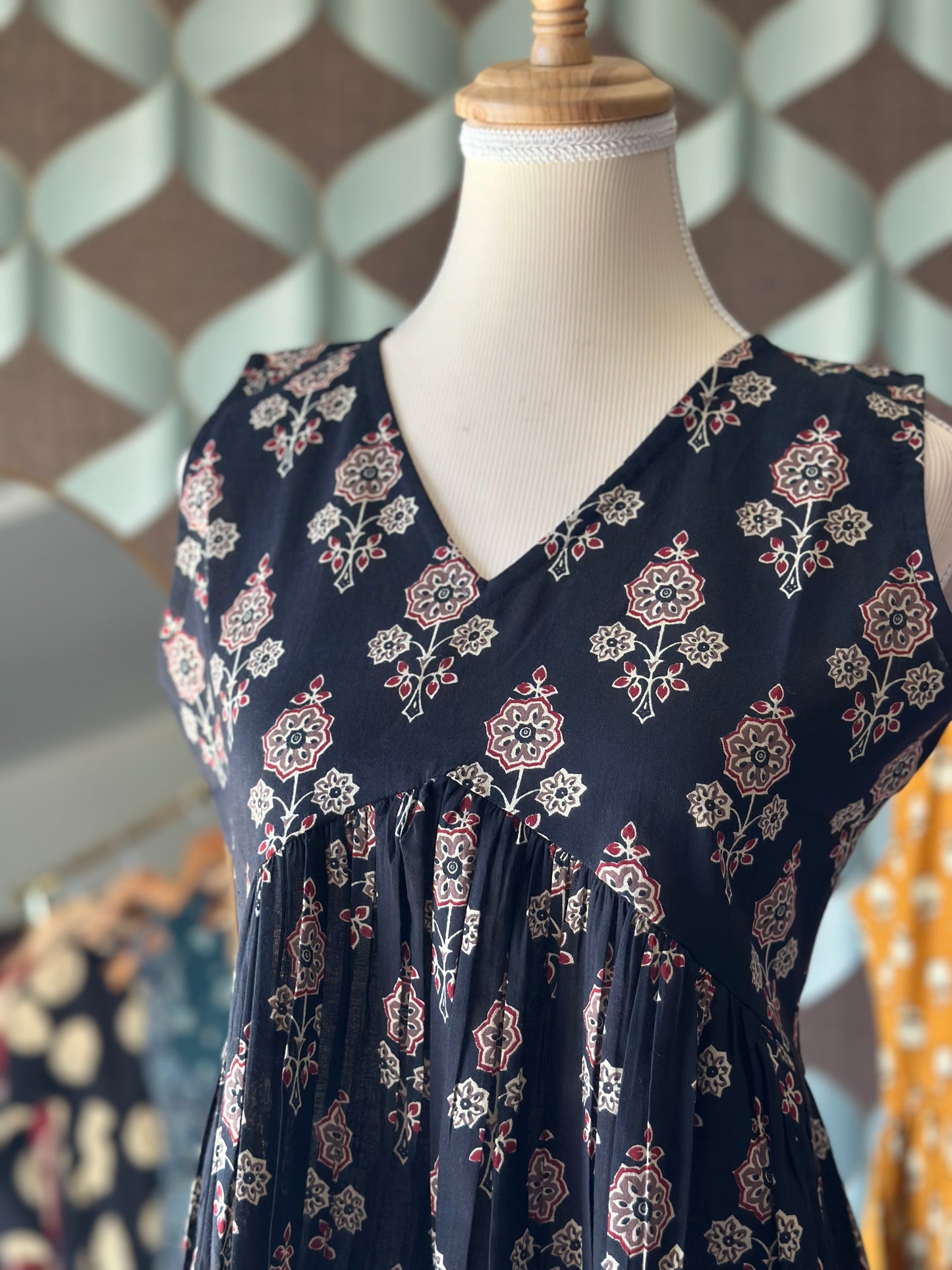 Classic Black Floral Top