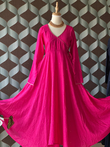 Fushia Pink Zaara Festive Anarkali
