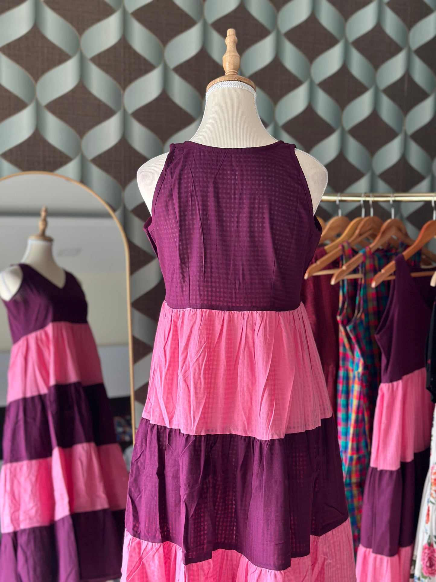 Pinkopurple Tier Dress