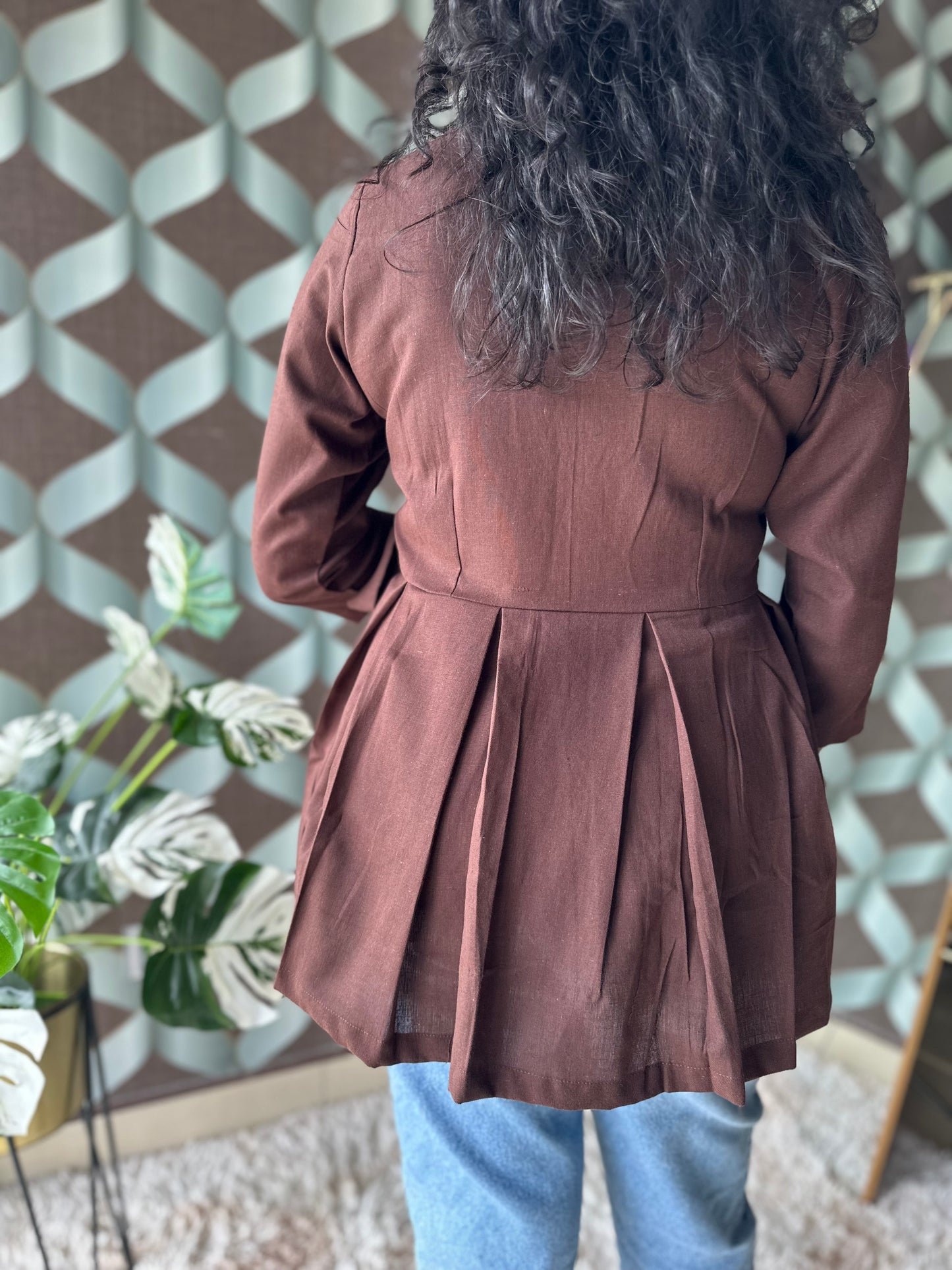 Chocolate Brown Short Top