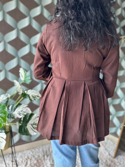 Chocolate Brown Short Top