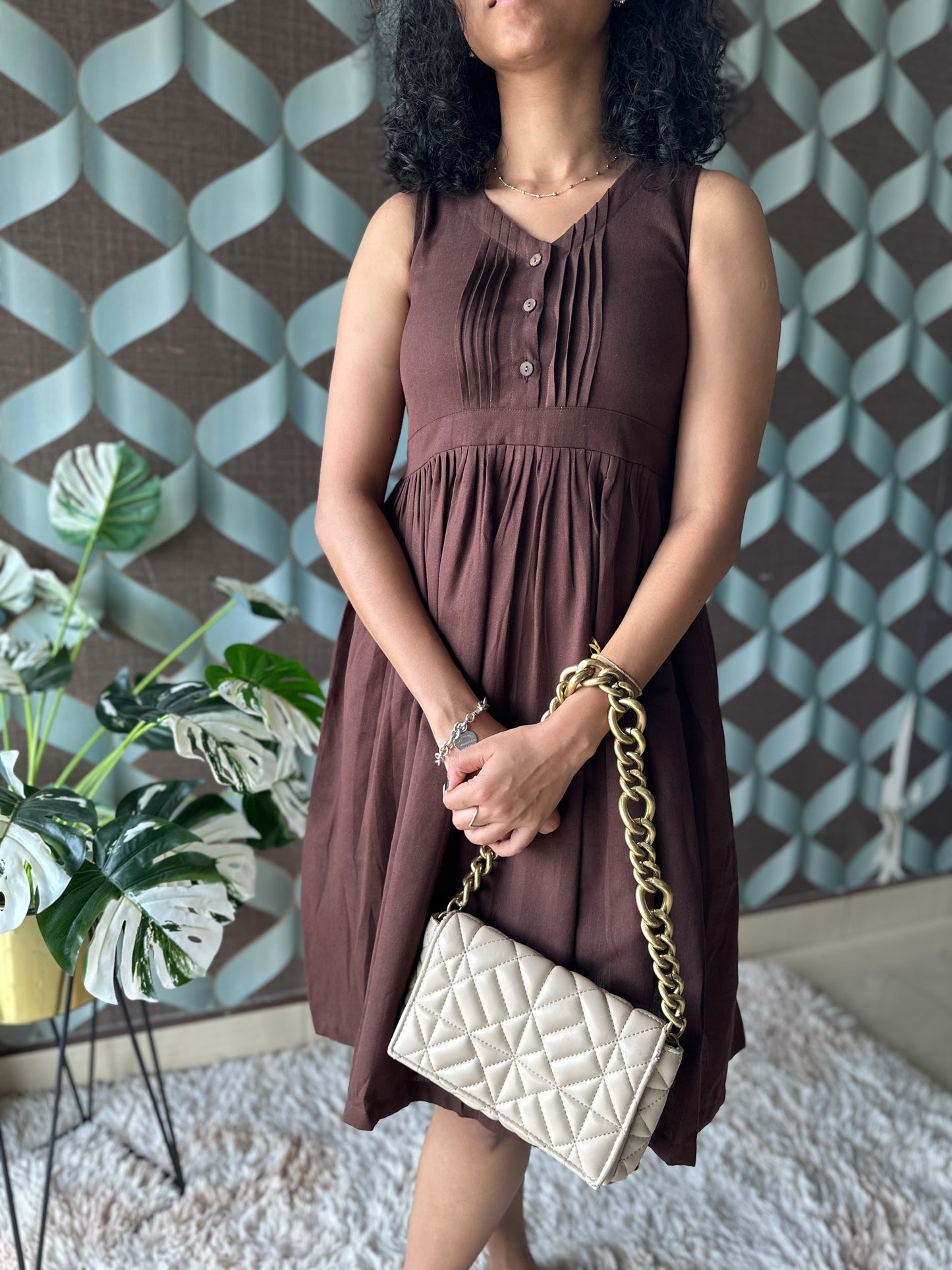 LIA Mocha Brown Dress