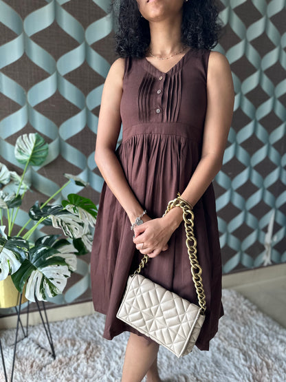 LIA Mocha Brown Dress
