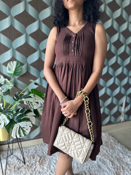 LIA Mocha Brown Dress