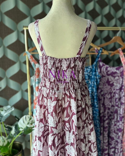 Dark Purple Summer Dress