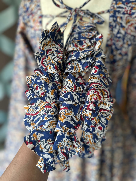 Blue Multicolor Kalamkari Anarkali