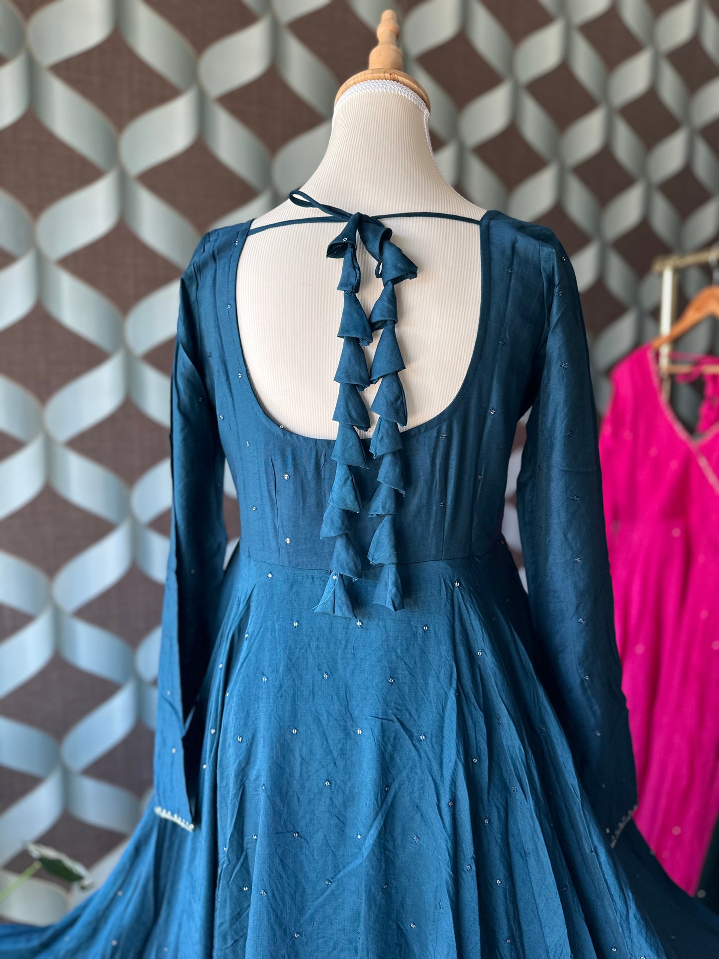 Turquoise Blue ZAARA Festive Anarkali