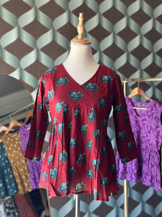 Red Elephant Top