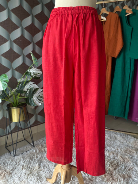 Chili Red V-Neck Set